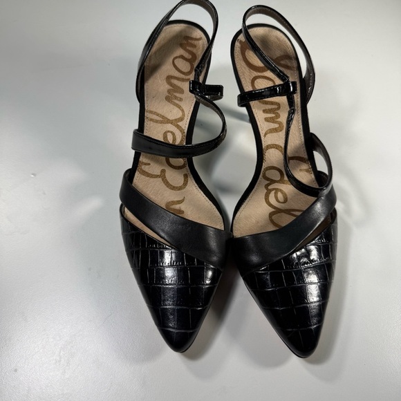 Sam Edelman Black Heels with Elegant Pointed Toe Women’s Size 7M - Picture 1 of 14